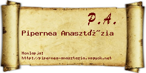 Pipernea Anasztázia névjegykártya